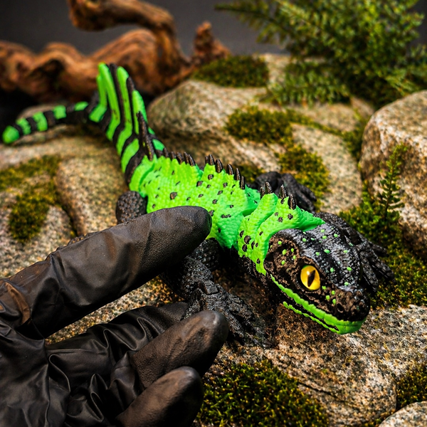 Рухома іграшка Sailfin Dragon 3D друк 0068 фото