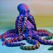 Іграшка Восьминіг рухомий триколор 3D друк 0027 фото 2