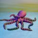 Іграшка Восьминіг рухомий триколор 3D друк 0027 фото 8