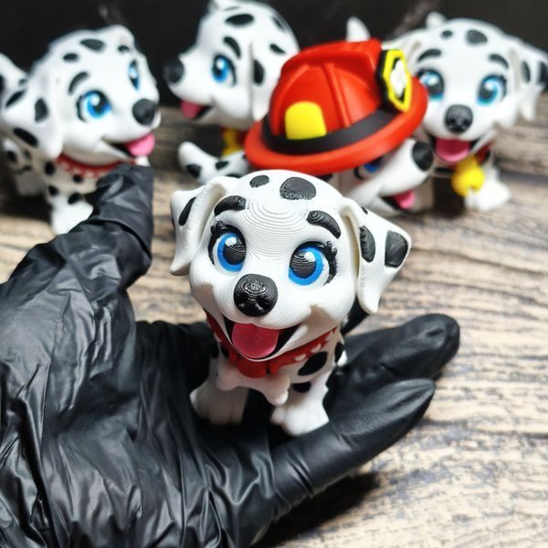 Іграшка Щеня Далматинець рухома 3D друк 0232 фото